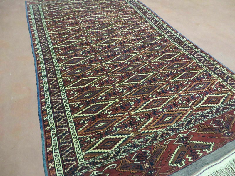 4' X 8' Antique Handmade Russian Bokhara Turkoman Yamud Wool Rug Carpet Nice gallery