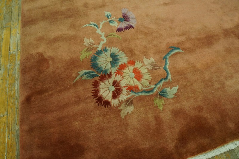 10X14 Antique Chinese Art Deco Wool Area Rug 1935 gallery