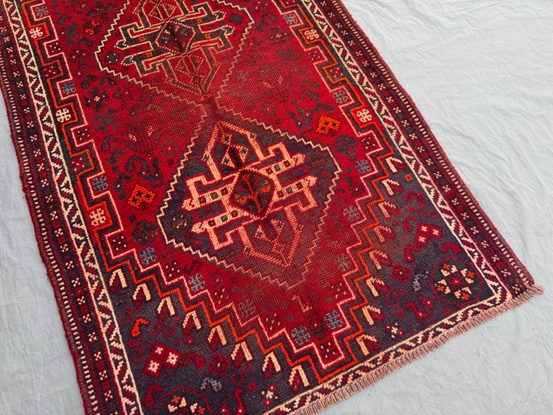 Antique 3'3 x 8'9 ft Low Pile Turkish Inspired Caucasian Rare Hallway Runner Rug gallery