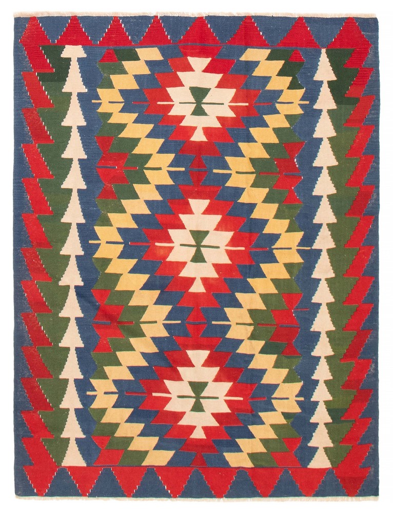 Vintage Hand Woven Area Rug 6'2" x 8'1" Traditional Wool Oriental Carpet