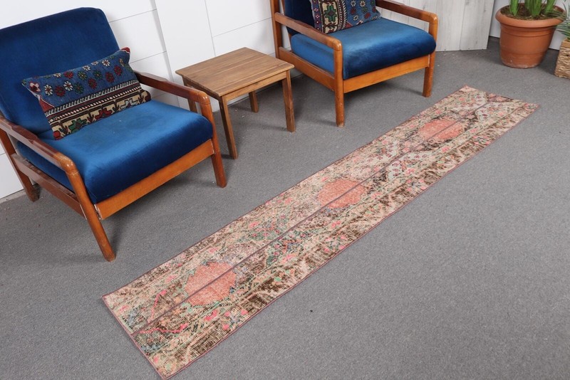 Turkish Rug, Wool Rugs, 1.6x8 ft Runner Rug, Colorful Rug, Vintage Rugs gallery