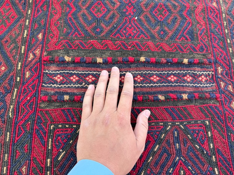Fine Antique Afghan Runner Rug 2x10 Hand Woven Wool Persian Style Hallway Carpet gallery