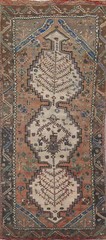 Vintage Rust Handmade Wool Bakhtiari Area Rug 5×10 Tribal Traditional Carpet