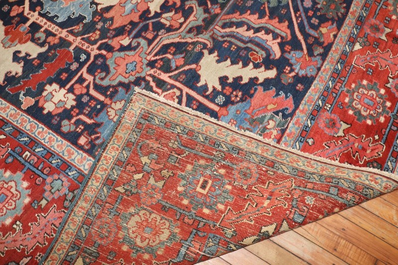 Antique World Class Navy Karajeh Rug 9'11''x12'8'' gallery