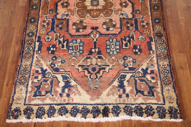 Semi-antique Handmade Heriz 10 ft. Runner Rug 3x10 Wool Hallway Rug gallery