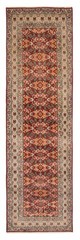 Vintage Hand-knotted Runner Rug 3’3″ x 10’7″ Traditional Oriental Wool Carpet