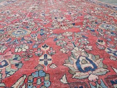 10.4 x 16.9 VEG DYE ANTIQUE SERAPI QUALITY CAUCASIAN VINTAGE HERIZ USHAK