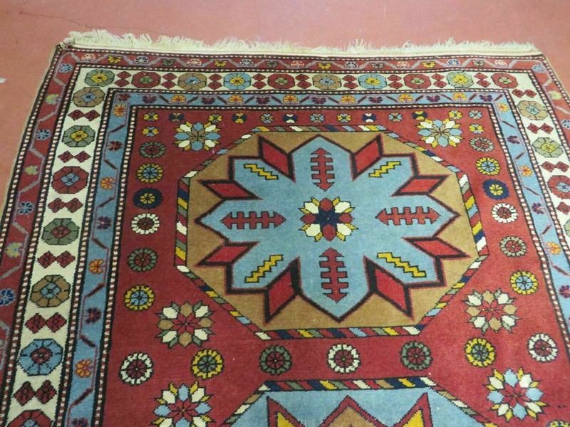 4' X 6' Vintage Handmade Caucasian Shirvan Russian Armenian Wool Rug Colorful gallery