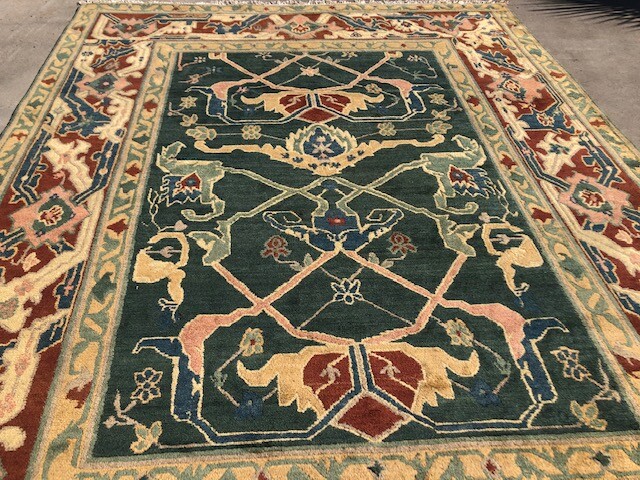 VINTAGE MODERN TIBETAN RUG BY TUFENKIAN WOOL PILE gallery