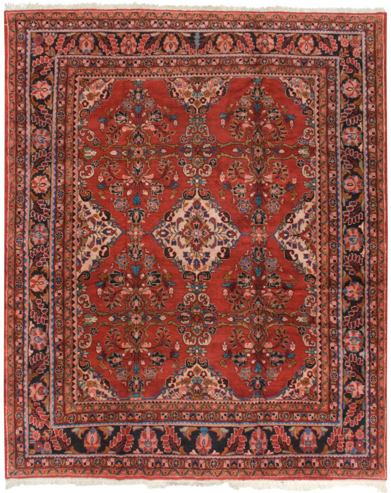 Traditional Oriental Rug Lilihan MINT & VINTAGE red Carpet 22968