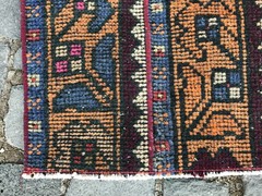 Handmade Wool Rug, Bohemian Area Rug, Turkish Vintage Rug, Home Decor,1,8×3,7 ft