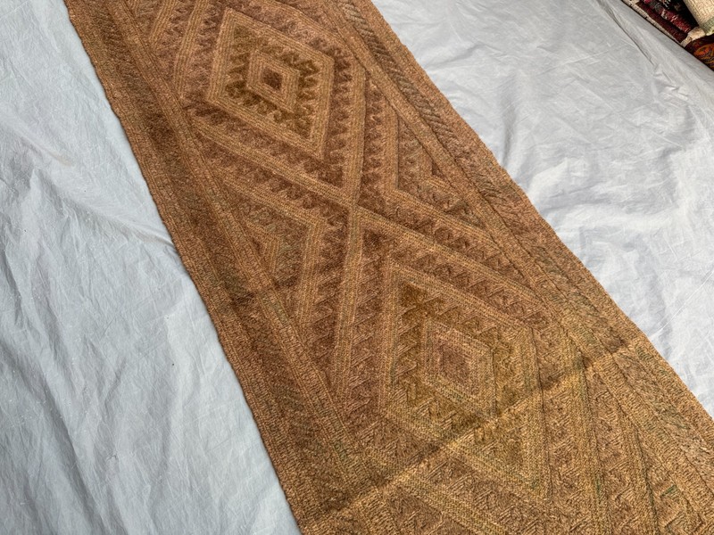 2'4 x 6 Vintage Mishwani Oriental Handmade Wool Runner Rug, Diamond Pattern Rug gallery