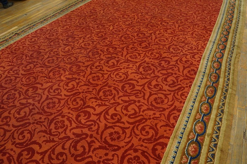 10x17 Antique Large Red Axminster English Allover Knotted Rug gallery