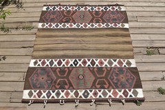 Caucasian Rug 39”x47” Handwoven Kilim 100x122cm Rug Oriental Vintage 3×4 Rug
