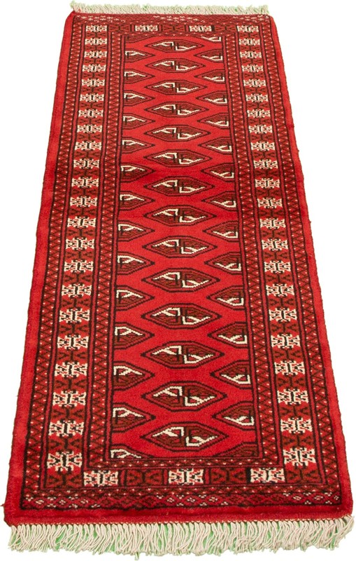 Traditional Vintage Hand-Knotted Area Rug 2'0" x 6'3" Oriental Wool Carpet gallery