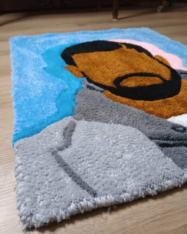 Drake Inspired Handmade Tufed Rug 3Ft gallery