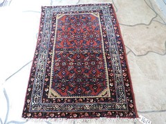 3x5ft. Vintage Ingeles Hamadan Wool Rug