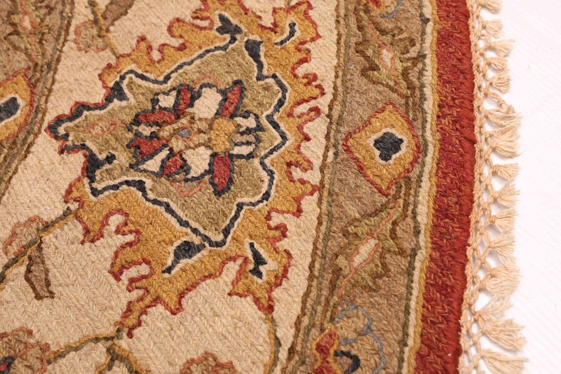 Vintage 8'0" x 8'0" Traditional Wool Hand Woven Oriental Area Rug gallery