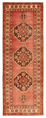 Vintage Hand-knotted Runner Rug 3’9″ x 10’6″ Traditional Oriental Wool Carpet