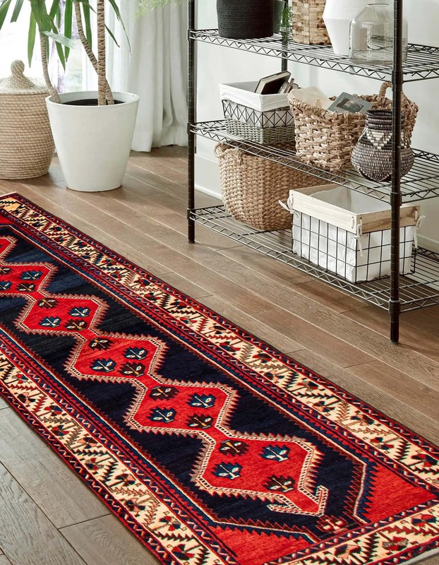 3'2" x 9'5" Vintage Hand-knotted Runner Rug Traditional Oriental Wool Carpet gallery