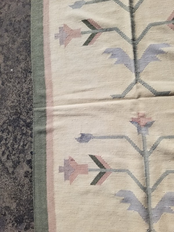 Vintage Traditional Handmade Beautiful Turkish Kilim Floor Rug Carpet 166x112 cm gallery