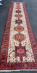 ANTIQUE ORIENTAL HERIZ SERAPI KAZAK UOSHAK SAROUK HAND WOVEN RUUNNER3’3″x15’1″