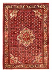 Vintage Hand-Knotted Area Rug 4’9″ x 6’8″ Traditional Oriental Wool Carpet