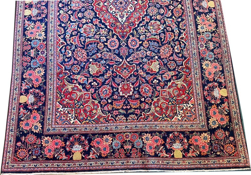 An Antique Classic Traditional Keshan Area rug gallery