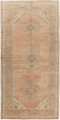 Vintage Turkish Oushak Runner Rug 5’3 X 10’11 E25089