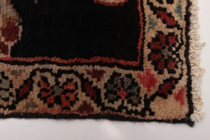 Vintage Hand-knotted Runner Rug 3'7" x 9'10" Traditional Oriental Wool Carpet gallery