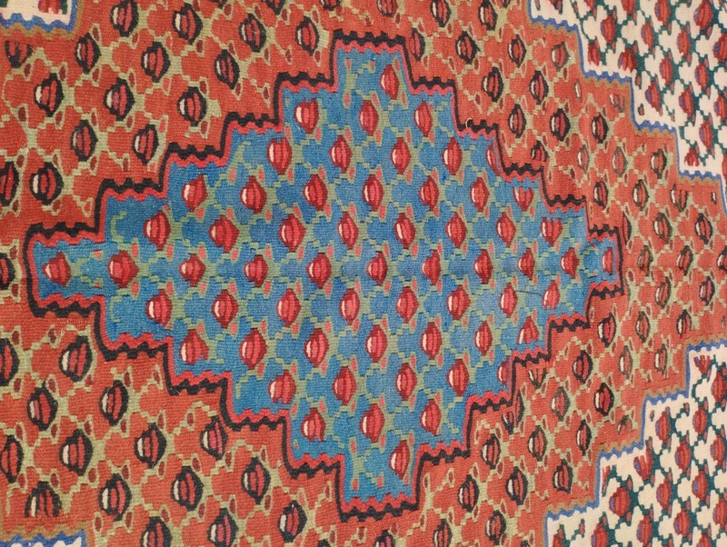 Vintage Handmade Turkish Bokhara Wool Red Oriental Rug 161x117 cm gallery