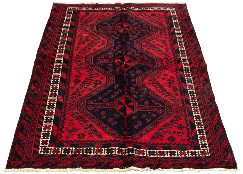 Vintage Traditional Hand-Knotted Area Rug 4'11" x 8'2" Oriental Wool Carpet gallery
