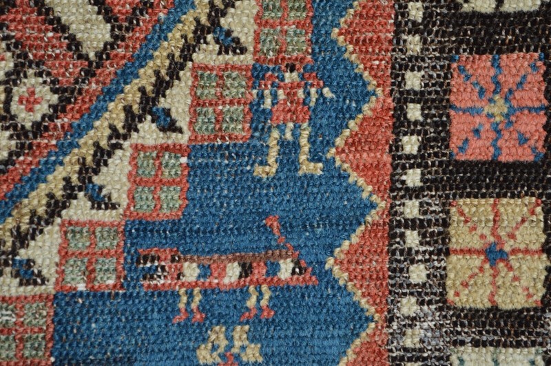 WONDERFUL 1870’S ANTIQUE CAUCASIAN TALISH RUG ***WWS*** Kazak Shirvan gallery