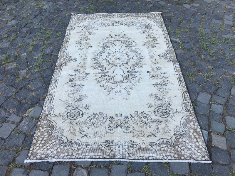 Handmade Rug Turkish Area Rug Vintage Rug Oushak Rug Antique Rug Bohemian Rug gallery