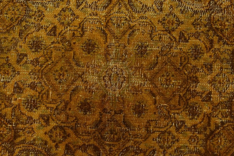 Vintage Mood Rug 7’8” x 10’4” Orange Wool Overdyed Hand-Knotted Oriental Carpet gallery