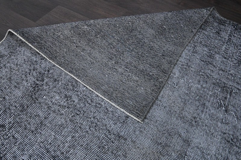 Oushak 4x8,Turkish Rug,vintage,anatolian,GRAY,kilim,Bohemian,handmade,wool gallery