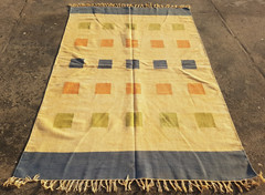Vintage Traditional Handmade Beautiful Turkish Kilim Floor Rug Carpet 202×132 cm
