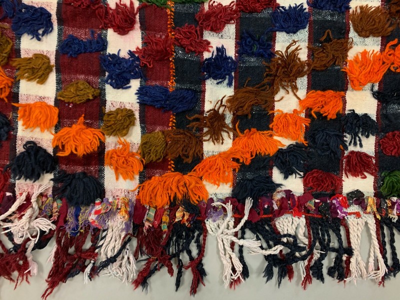 Vintage Turkish Kilim Rug 245x157 cm wool kelim Large gallery