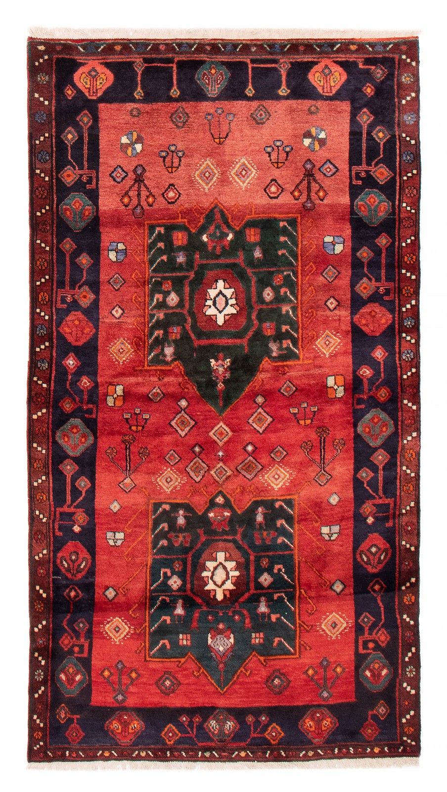 Vintage Traditional Hand-Knotted Area Rug 4'3" x 7'7" Oriental Wool Carpet gallery