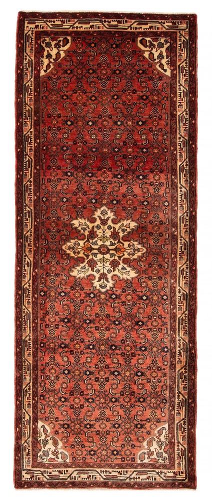 3'10" x 9'10" Vintage Hand-knotted Runner Rug Traditional Oriental Wool Carpet