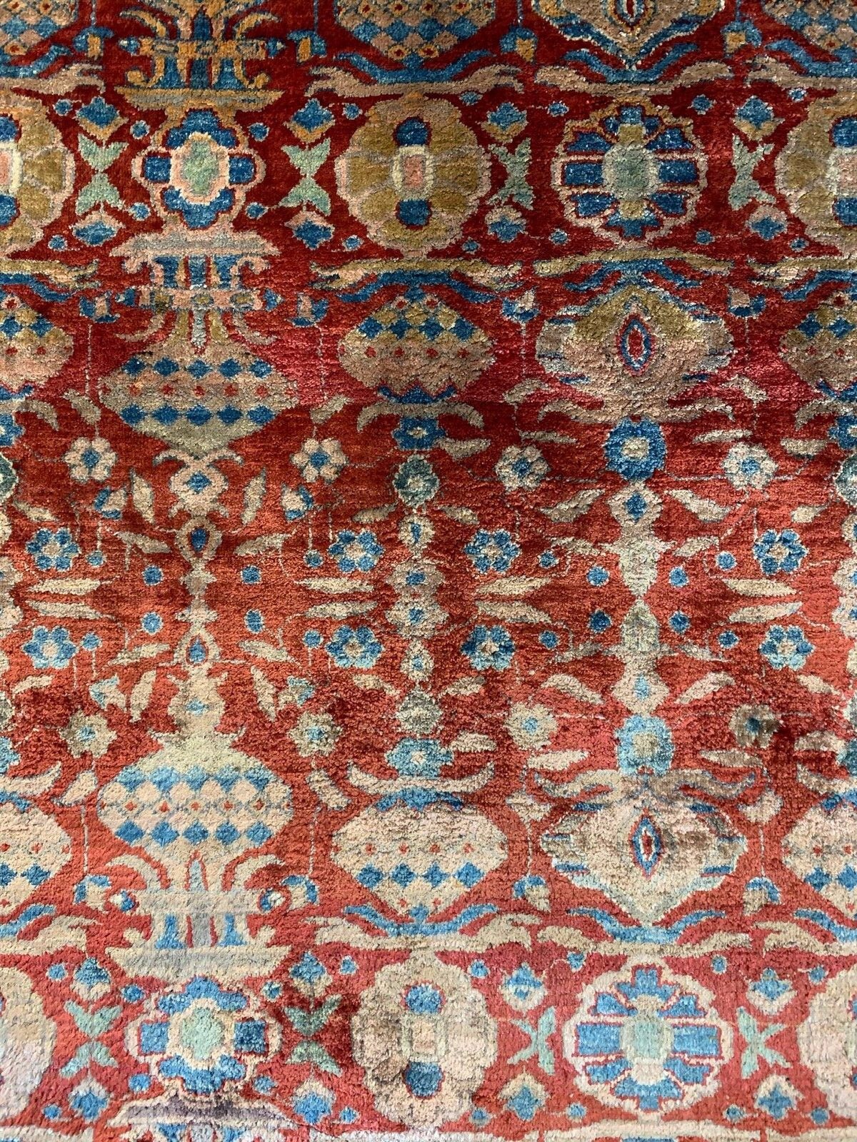 100% pure silk Antique Kushan circa 1890 extra fine weave 3x3 gallery
