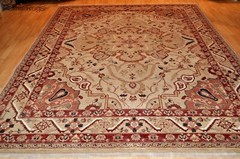 FINE FARHANN DESIGN WOOL/SILK 11×8 ft. New handmade FLORAL FINE QUALITY Rug