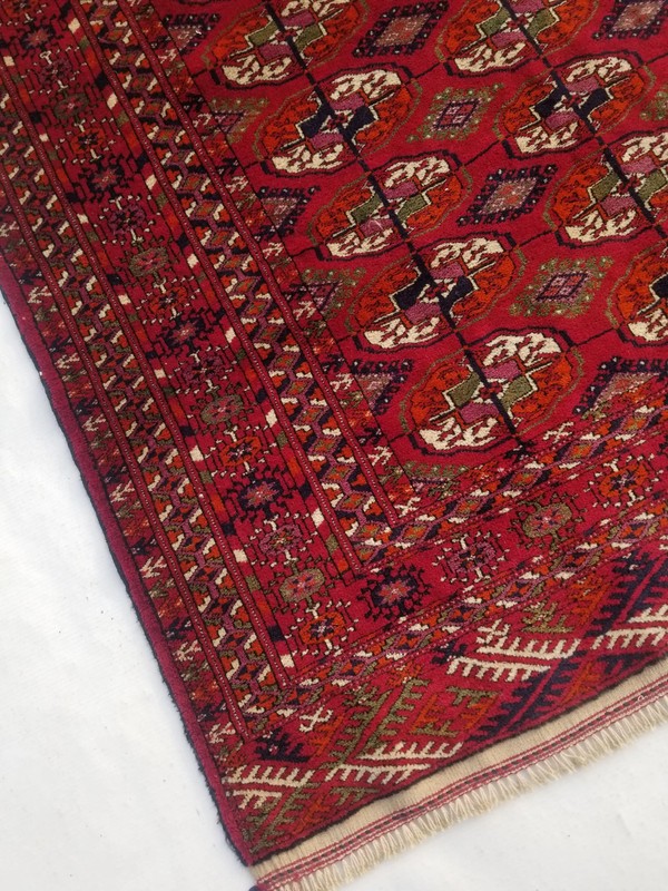 Vintage Traditional Hand Made Pakistani Oriental Wool Maroon Rug 149x104cm gallery