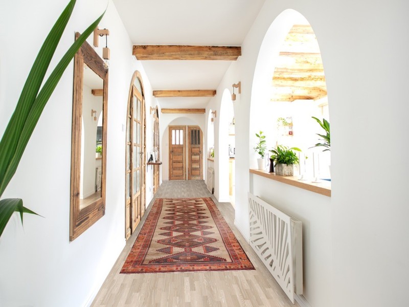 Vintage Geometric Runner Rug 3x13 Traditional Hand-knotted Wool Hallway Carpet gallery