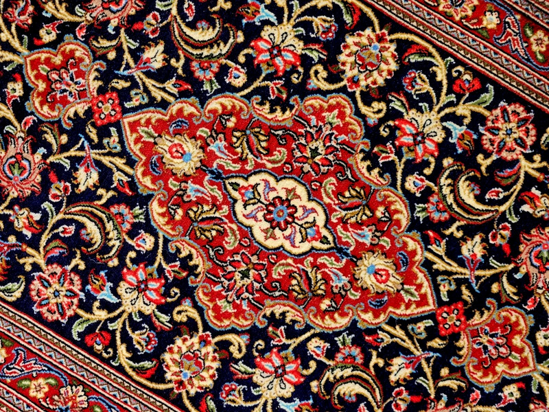 2'8"X13'4" NEW FINE HAND-KNOTTED PERSAN TABRIZI QOUM VINTAGE WOOL RED RUG RUNNER gallery