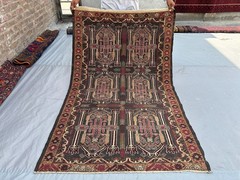 3’10×6’1 ft Antique Sumak Hand Woven Kilim Rug Wool Tribal Geometric Afghan Rug