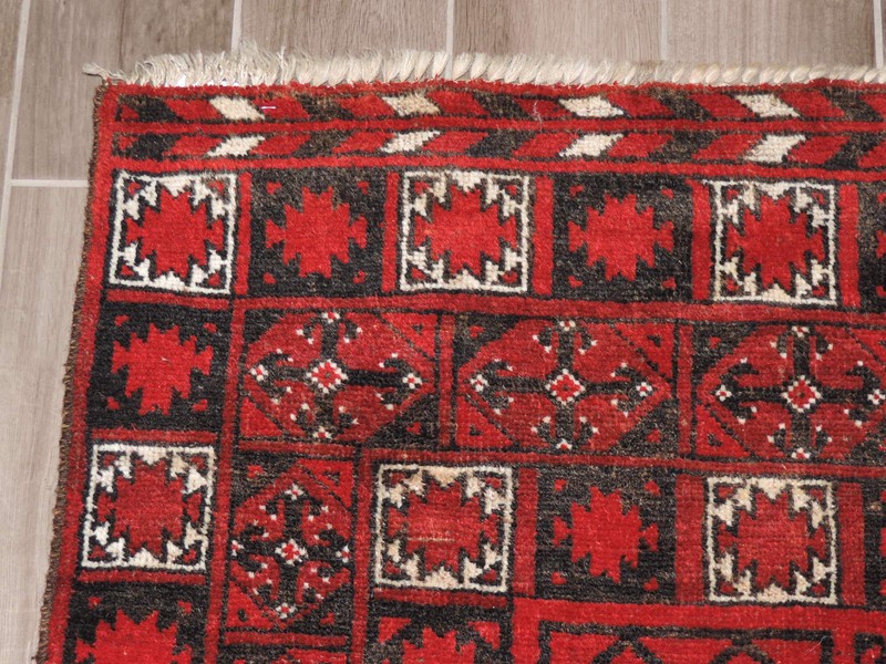 4x7ft. Semi Antique Handmade Afghan Sulamani Wool Rug gallery