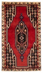 Vintage 3’1″ x 5’5″ Traditional Hand Knotted Vegetable Dye Wool Area Rug