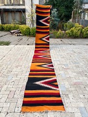 Turkish Rug 26”x216” EXTRA LONG Runner Kilim Corridor Stairs 2×18