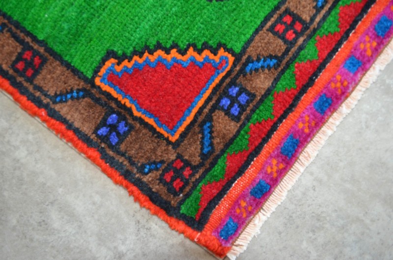 Vintage Rug, Turkish Rug, Oushak Rug, Handmade Rug, Doormat, Kitchen Rug, 2 x 3 gallery